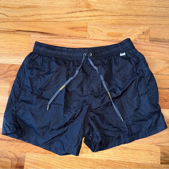 Fendi Black Swim Shorts trunks - Picture 1 of 8
